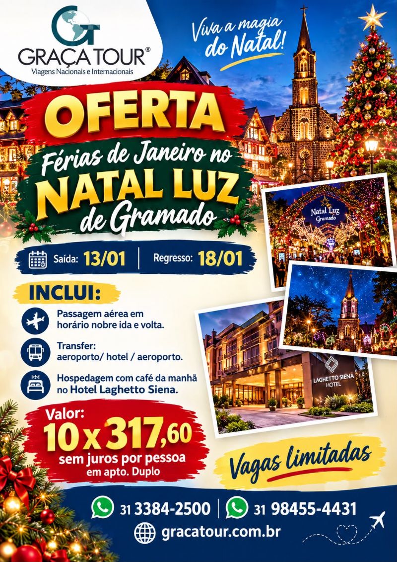 GRAMADO EM JANEIRO DE 2027